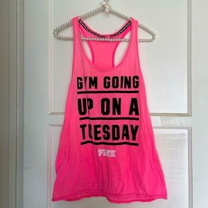 Victorias Secret Pink Collection Work Out Racer Back Size S